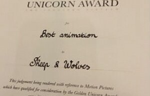Анимационный фильм «Волки и овцы» получил престижную премию «Золотой единорог» в Лондоне